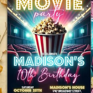 Film verjaardagsuitnodiging