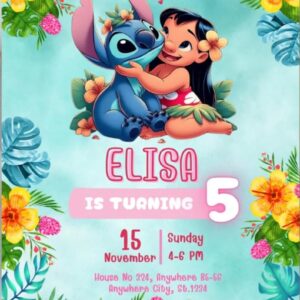 leuke stitch feestuitnodiging