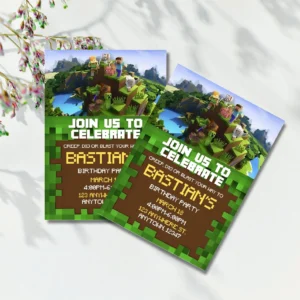 Verjaardagsuitnodiging avonturengame